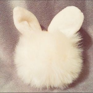 NWOT Bunny Poof Bag Charm